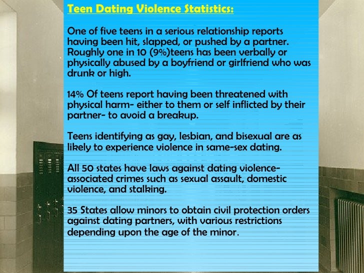 Same sex teen dating violence